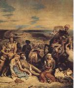 Eugene Delacroix The Massacre of Chios (mk09) Norge oil painting reproduction